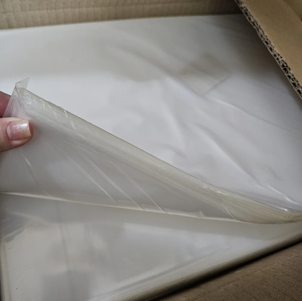 100 Count 10x14 poly bags 2mil Clear  Sturdy Packaging Flat Poly Plastic Bag - Picture 5 of 8